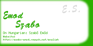 emod szabo business card